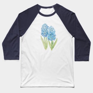 2 blue hyacinth ink and watercolor Baseball T-Shirt